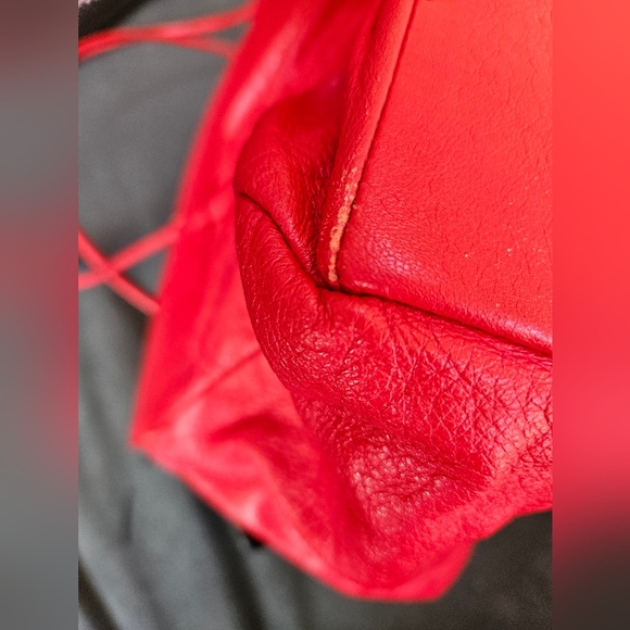 Italian Red Leather Handbag from Carla Mancini - Picture 6 of 9